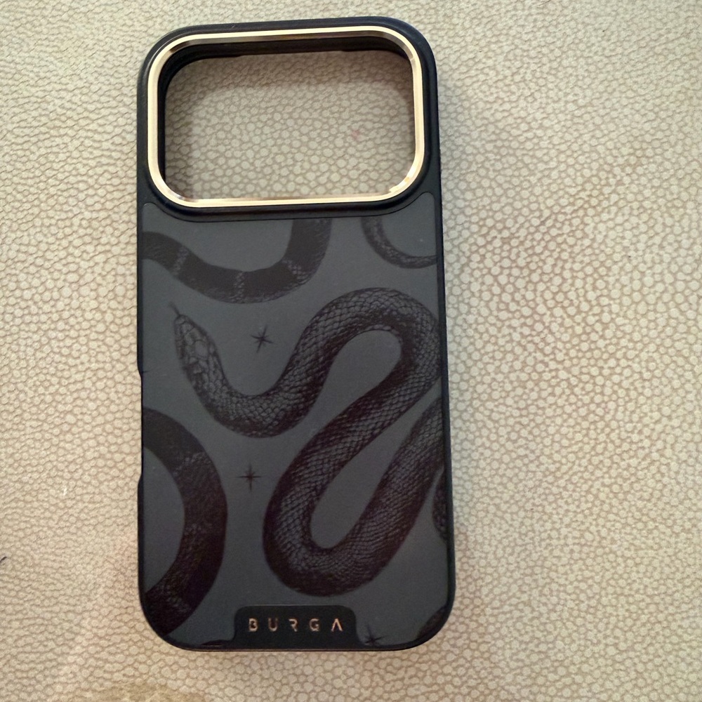 Burga Black Snake Pattern Phone Case